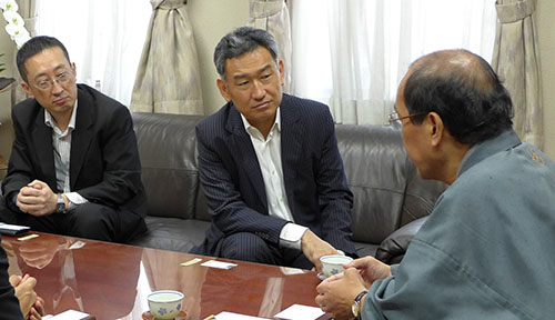 近畿財務局　武内 良樹局長が着任のご挨拶にお越しくださいました