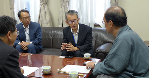 近畿総合通信局 上原局長と協議　京北等過疎地での光ファイバー整備等を要請