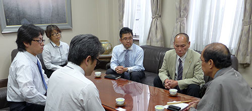 自治労市職労　篠原 輝雄 新執行委員長らがお越しくださいました
