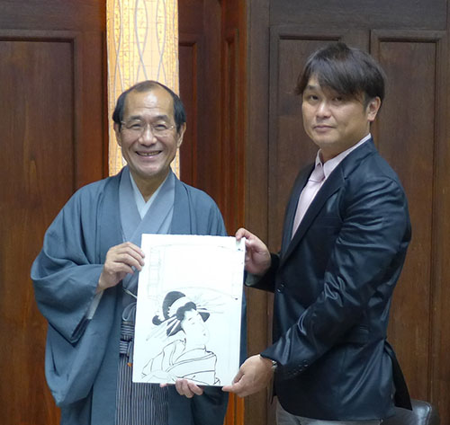 フランス国立図書館所蔵の浮世絵版木から１００年振りに見事に刷り上がりました　竹笹堂・浮世絵木版画摺師　竹中 健司さんに敬意　関西テレビが同行