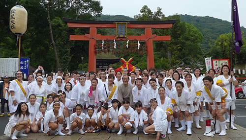 松尾大社八朔祭　女神輿やまぶき会　１８年目を迎える新しい伝統です