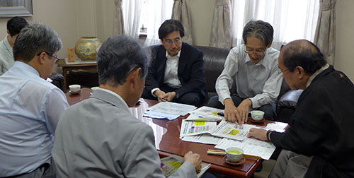 京都大学経営管理大学院が博士課程を創設　河野 広隆院長らと懇談　サービス産業、観光等の発展へ
